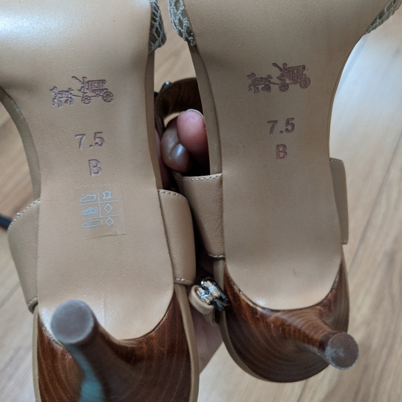 Coach - snakeskin garland heel shoes - Picture 6 of 10